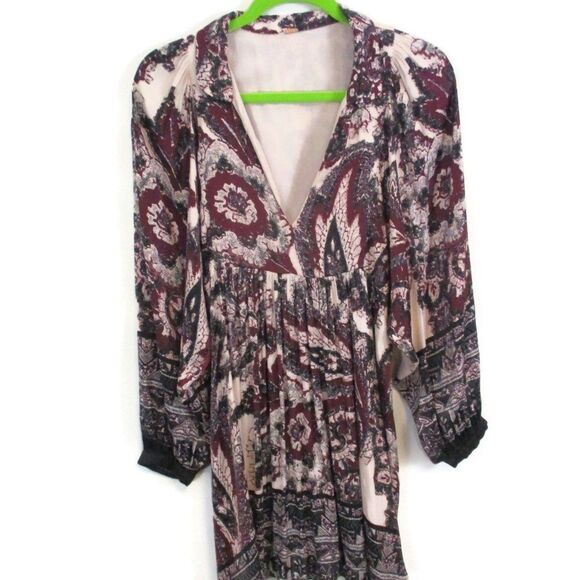 Free People V Neck Say You Love Me Mini Dress Small - Picture 4 of 7